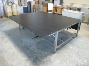 Stainless Steel Ergonomic Lift Table - Model A-107P-SS-CLG-DROP-TRESP